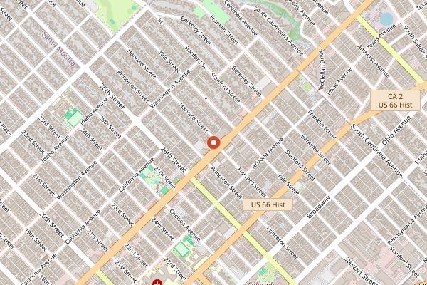 Map showing Milo & Olive in Santa Monica