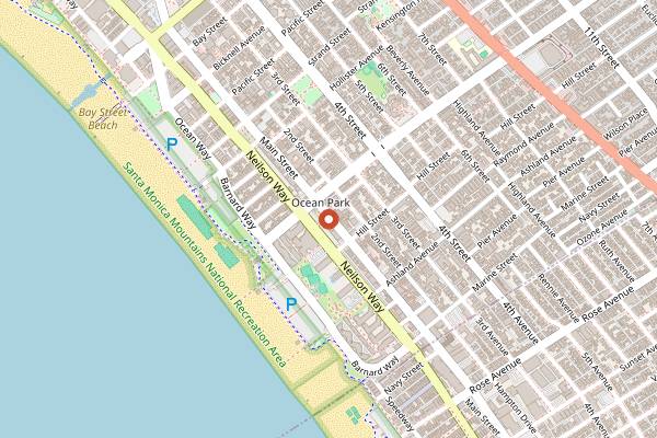 Map showing Basement Tavern in Santa Monica