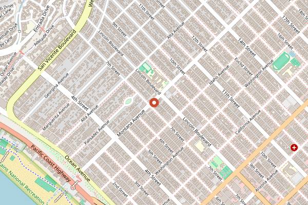 Map showing Breakfast by Salt's Cure in Santa Monica