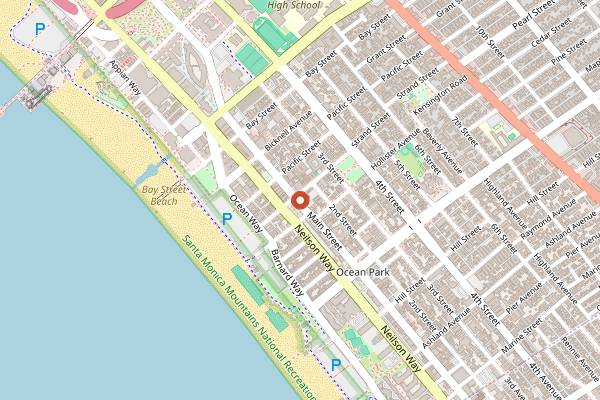 Map showing Alfalfa in Santa Monica