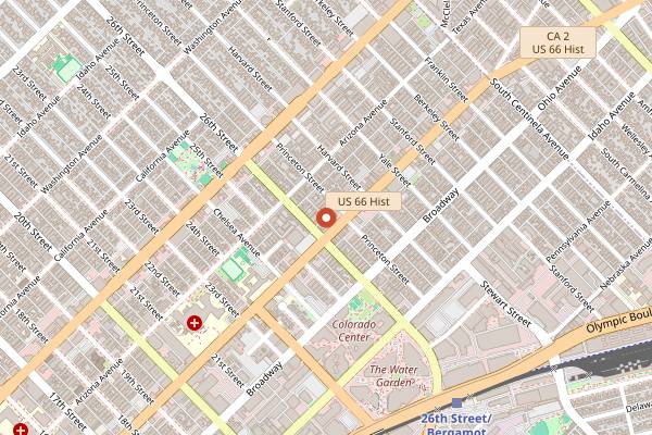 Map showing The Gourmandise School in Santa Monica