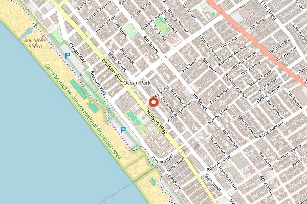 Map showing Chinois on Main in Santa Monica