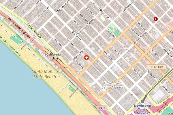 Map showing Michael's Santa Monica in Santa Monica