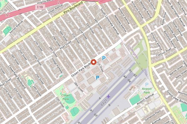 Map showing Cosetta in Santa Monica