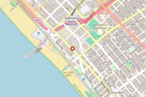 Map showing Fitoor in Santa Monica