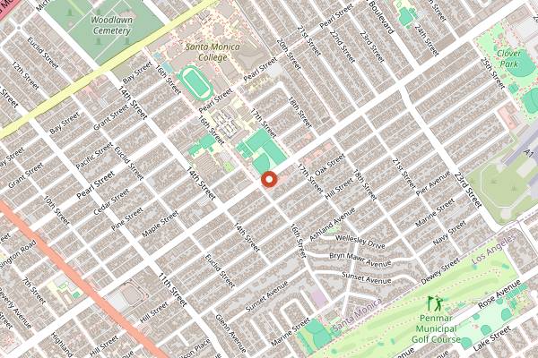 Map showing Ghisallo in Santa Monica