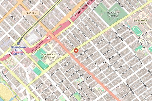 Map showing Lady & Larder in Santa Monica