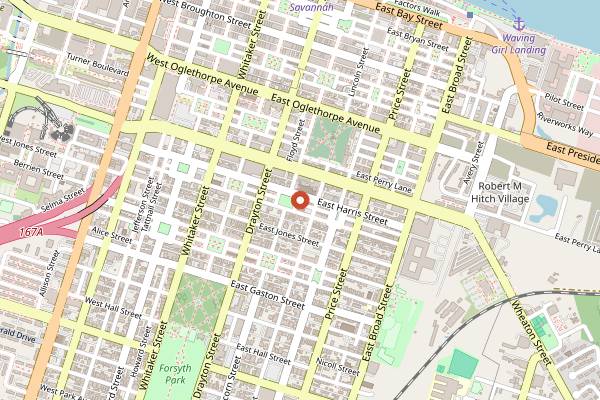 Map showing Mirabelle Savannah in Savannah