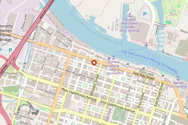 Map showing Yatai Ramen and Yakitori in Savannah
