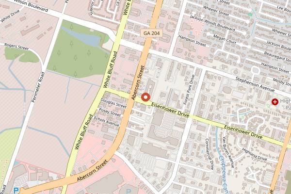 Map showing Toni Steakhouse in Savannah