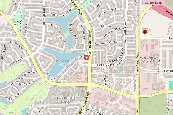 Map showing The Goose in Scottsdale