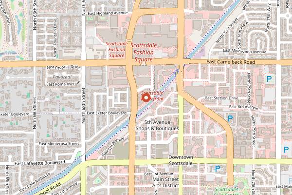 Map showing Prep & Pastry Scottsdale in Scottsdale