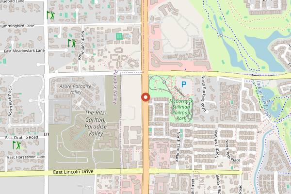 Map showing SumoMaya in Scottsdale