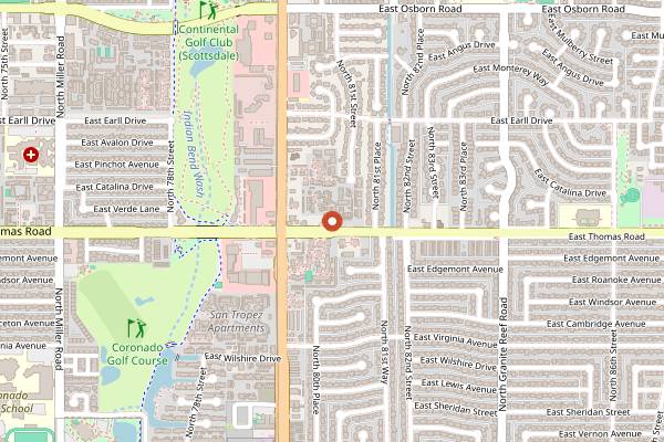 Map showing Chispa's Fast & Fresh in Scottsdale