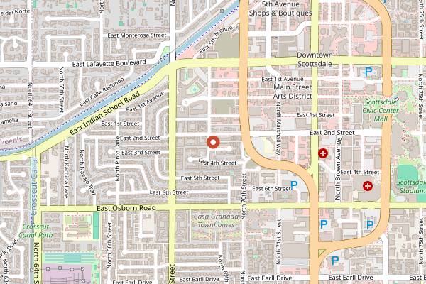 Map showing Grounds on 2nd in Scottsdale