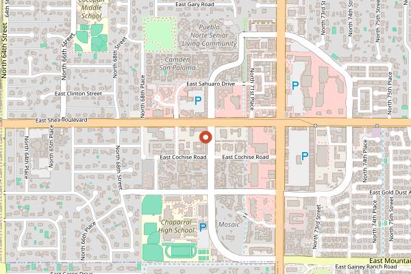 Map showing Light Heart Coffee in Scottsdale