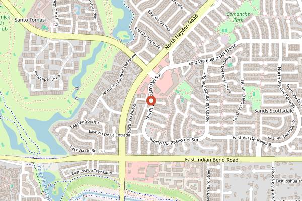 Map showing Luci's at the Grove in Scottsdale