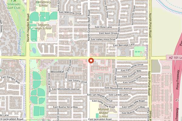 Map showing Renegade Coffee Company in Scottsdale