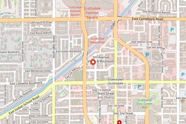 Map showing Schmooze in Scottsdale