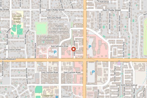 Map showing Street Brew Coffee in Scottsdale