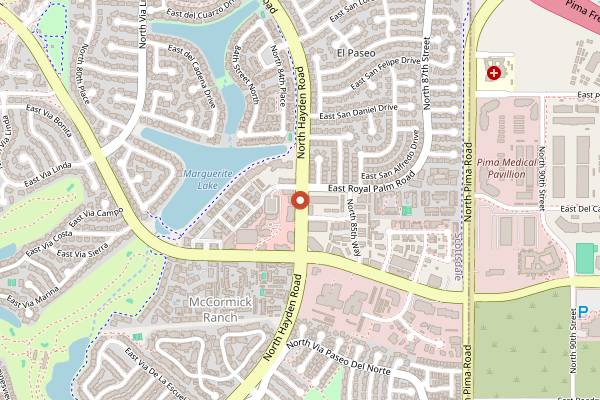 Map showing Amelia's by EAT in Scottsdale