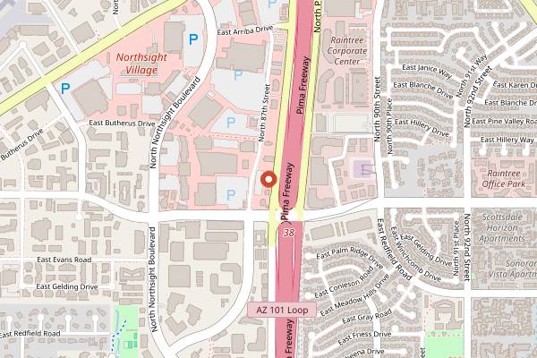 Map showing Copper State Barbecue Co. in Scottsdale
