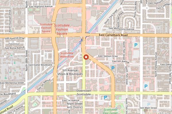 Map showing Franco's Italian Caffe in Scottsdale