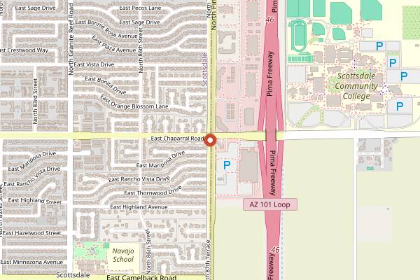 Map showing Randy's Restaurant in Scottsdale