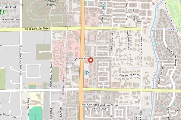 Map showing Slanted Rice Vietnamese Bistro in Scottsdale