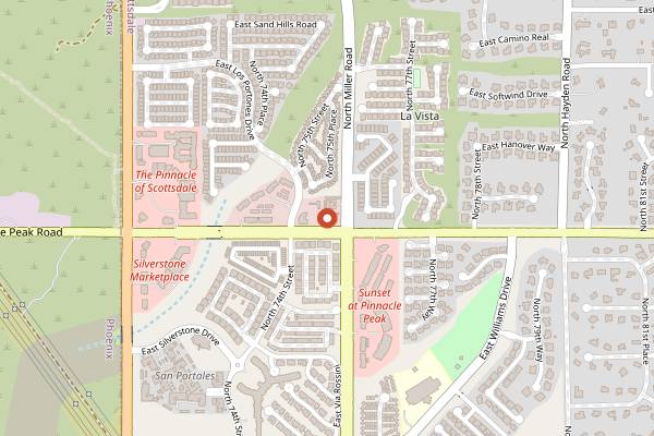 Map showing Spiga Cucina Italiana in Scottsdale