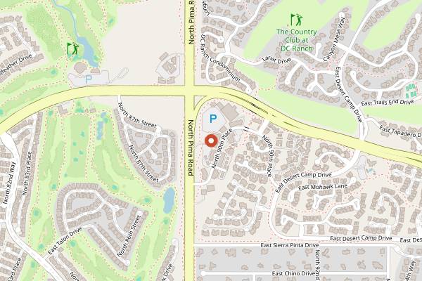 Map showing Vic & Ola's in Scottsdale