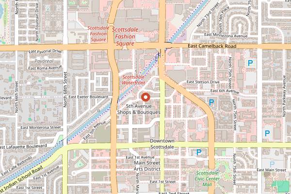 Map showing Cartel Roasting Co. in Scottsdale
