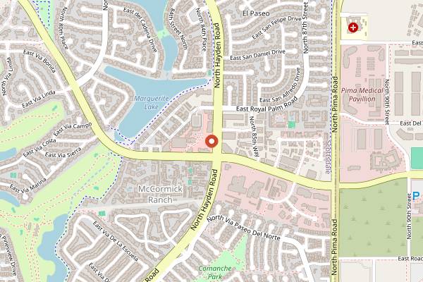 Map showing Village Coffee Roastery in Scottsdale