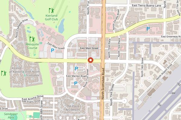 Map showing Sur La Table Kierland Commons in Scottsdale