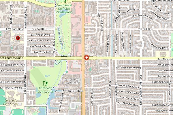 Map showing Dilla Libre Dos in Scottsdale