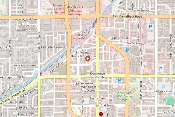Map showing Taj Mahal Restaurant & Lounge in Scottsdale