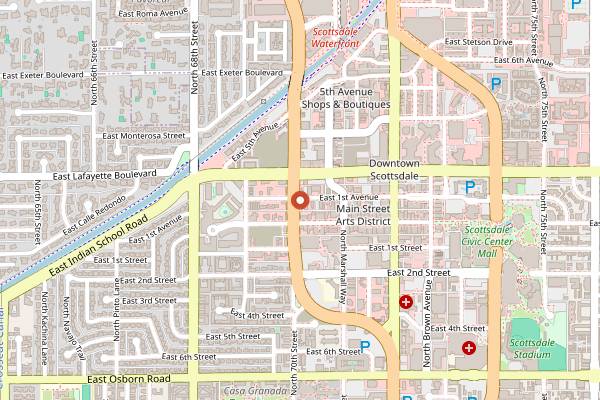 Map showing Anhelo in Scottsdale