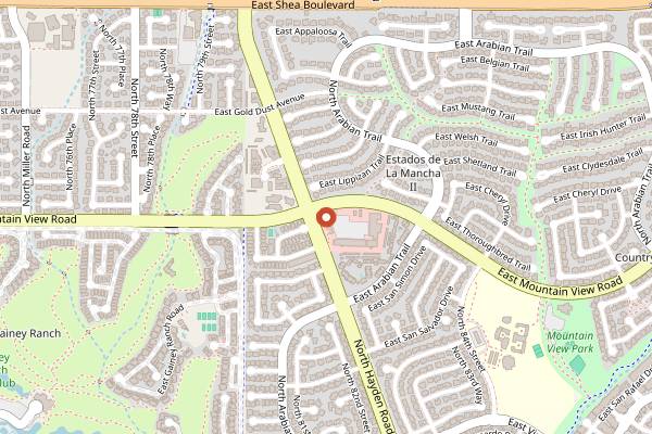 Map showing The Mick Brasserie in Scottsdale