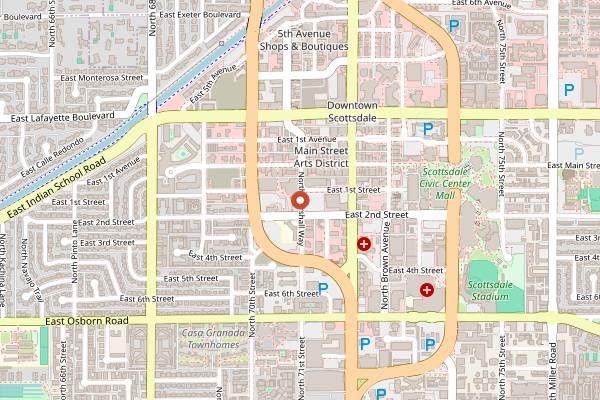 Map showing Taste It Tours: Outside the Museum of the West in Scottsdale