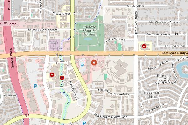 Map showing Desert Sky Meat Shop in Scottsdale