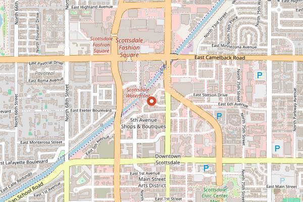 Map showing El Camino in Scottsdale