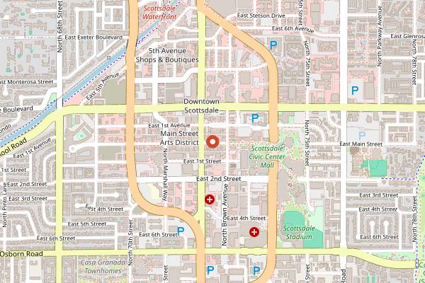Map showing Beginner's Luck in Scottsdale