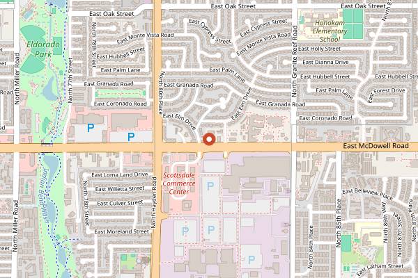 Map showing Birria's Mexican Food and Bar in Scottsdale
