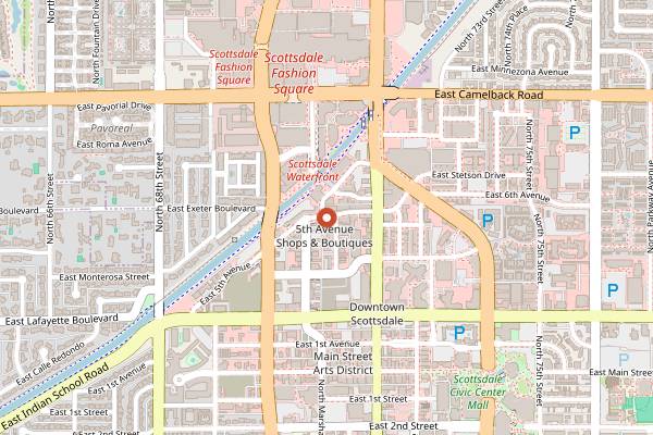 Map showing Citizen Public House in Scottsdale