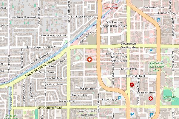 Map showing Craft 64 Old Town in Scottsdale