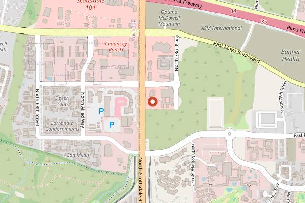 Map showing Kuza in Scottsdale