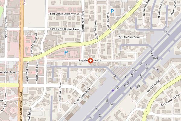 Map showing Grapes and Hops in Scottsdale