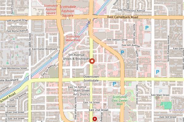 Map showing Wine Girl in Scottsdale