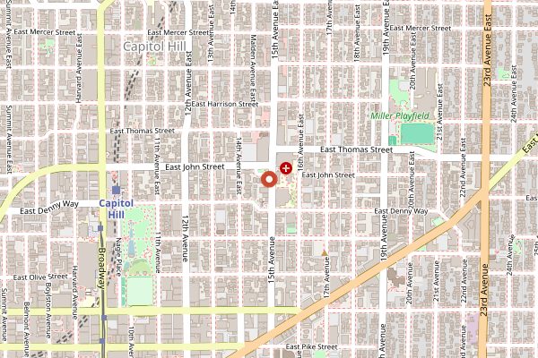 Map showing Bakery Nouveau Capitol Hill in Seattle