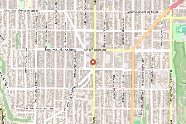 Map showing Bakery Nouveau West Seattle in Seattle